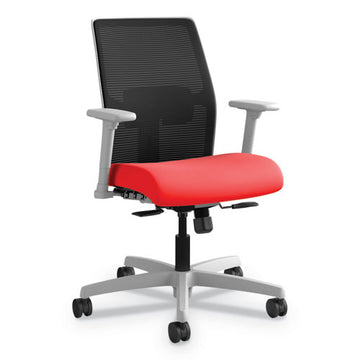 HON® Ignition Series Mesh Mid-back Work Chair, Supports Up To 300 Lb, 17" To 22" Seat Height, Peacock Seat, Black Back-base freeshipping - TVN Wholesale